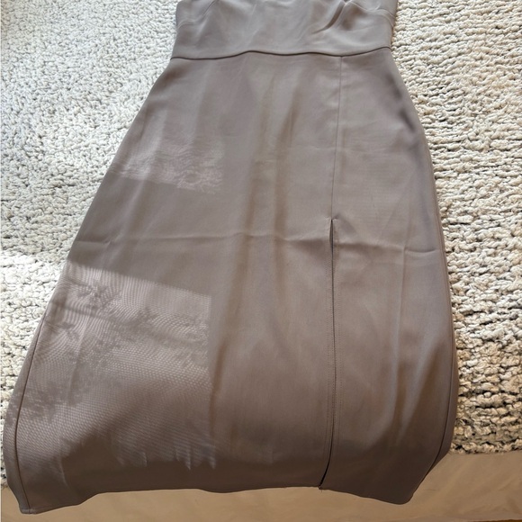 Babaton One Shoulder Dress in Elegant Gray - Picture 4 of 9